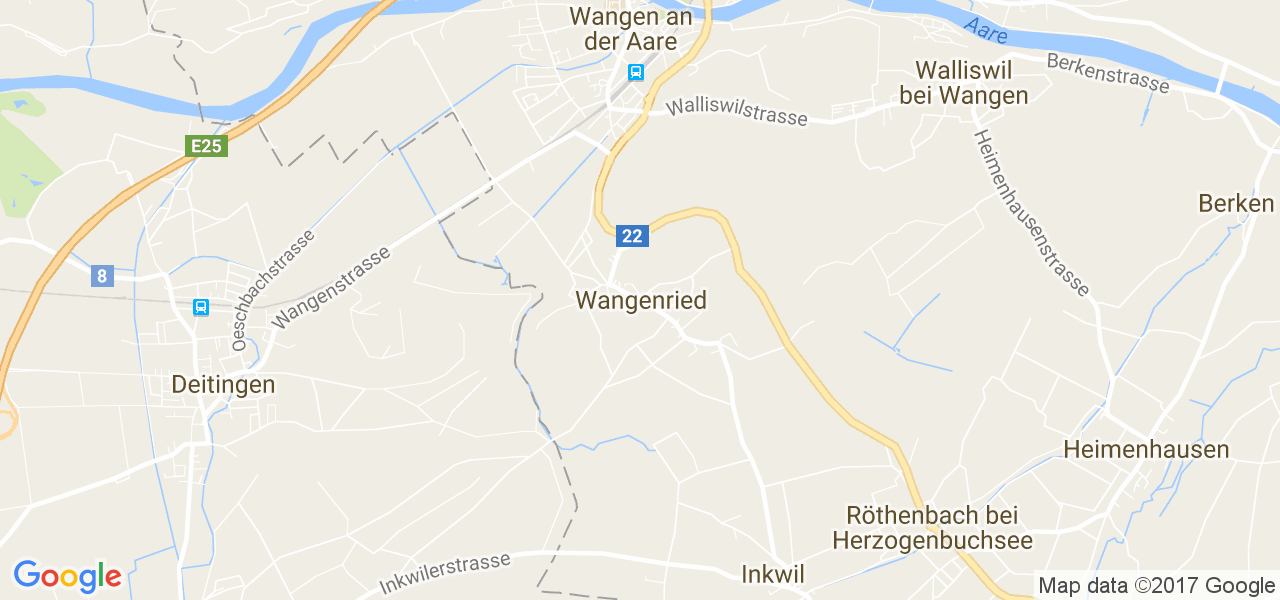 map de la ville de Wangenried