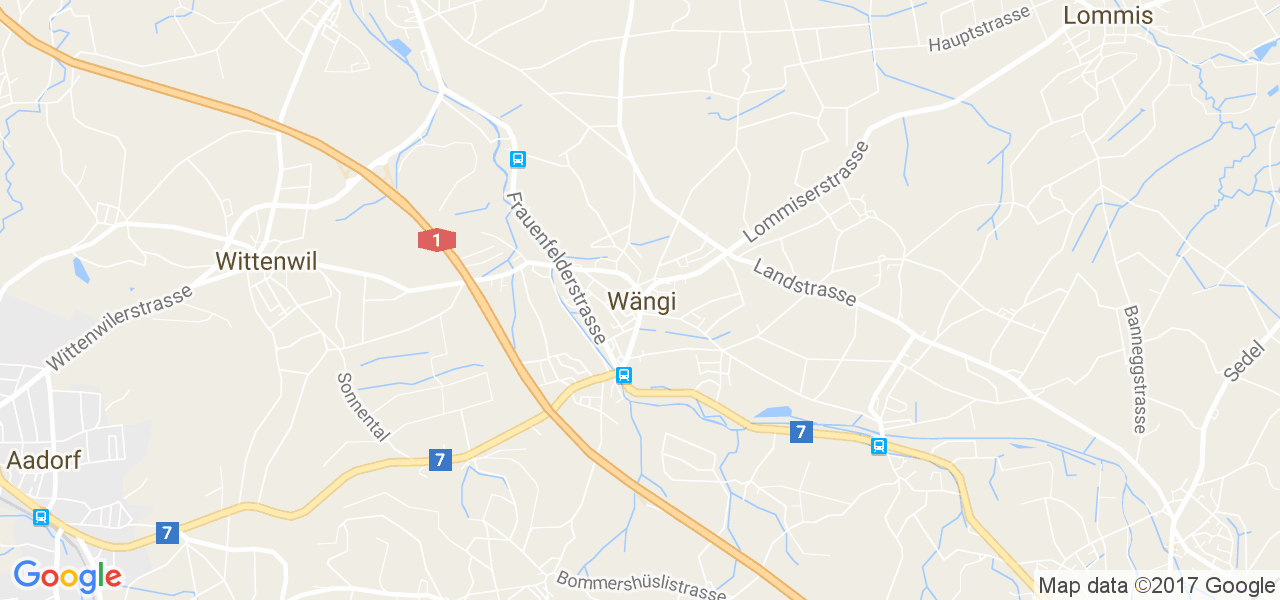 map de la ville de Wängi