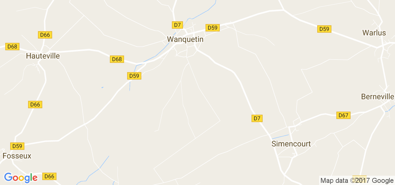 map de la ville de Wanquetin