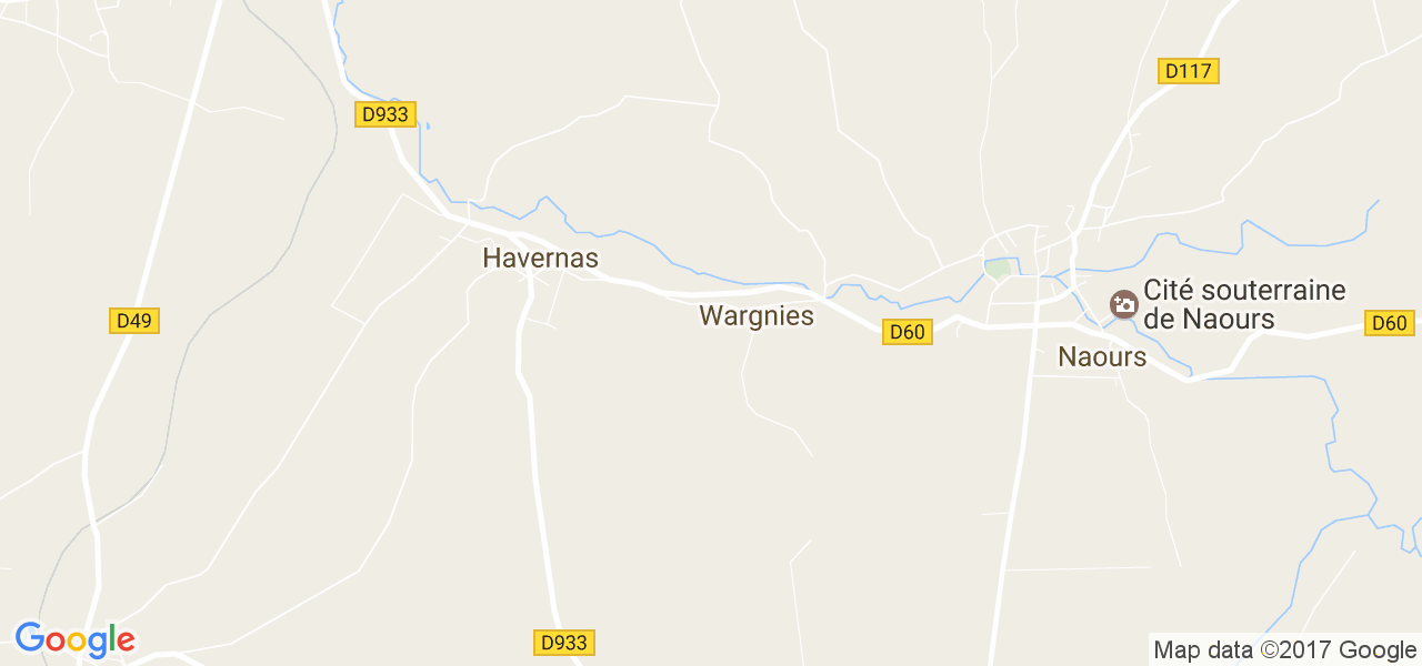 map de la ville de Wargnies