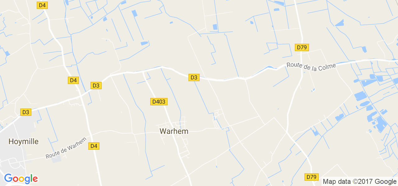 map de la ville de Warhem