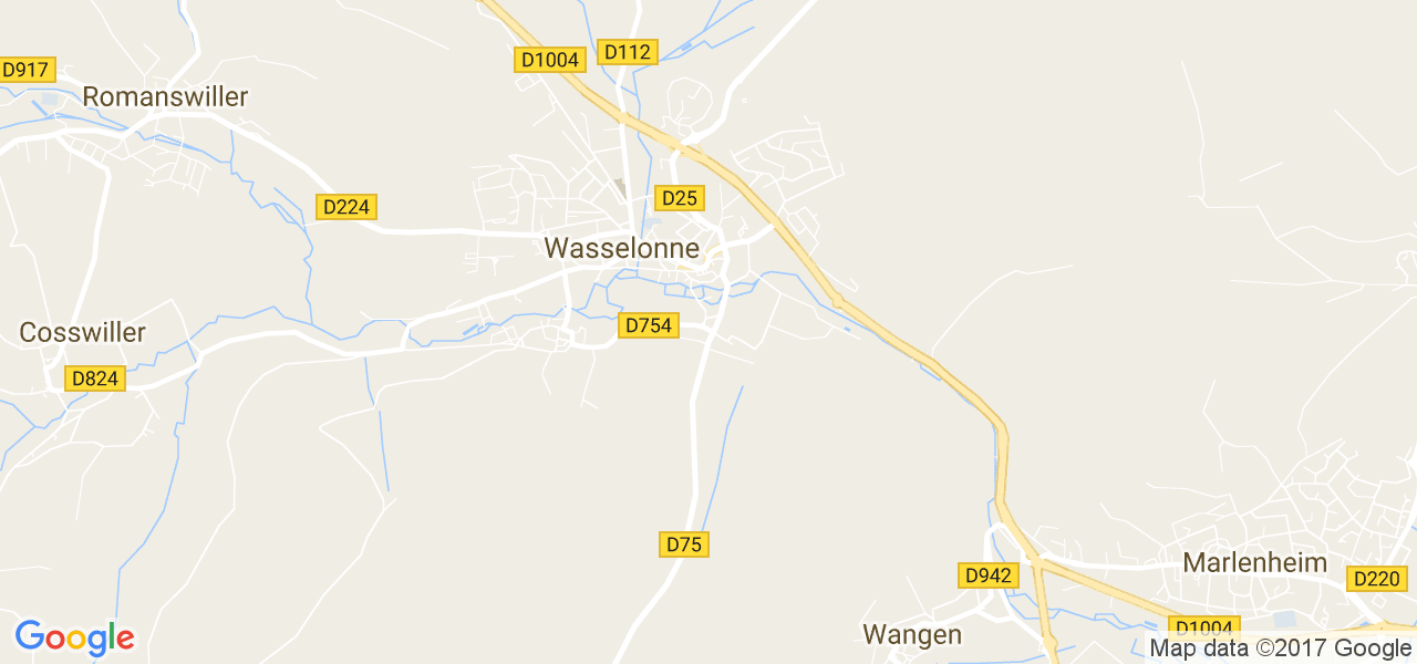 map de la ville de Wasselonne