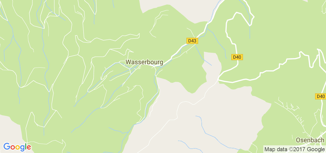 map de la ville de Wasserbourg