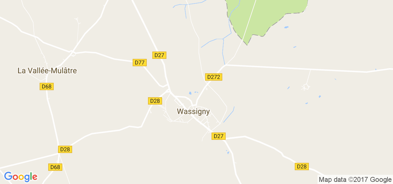 map de la ville de Wassigny