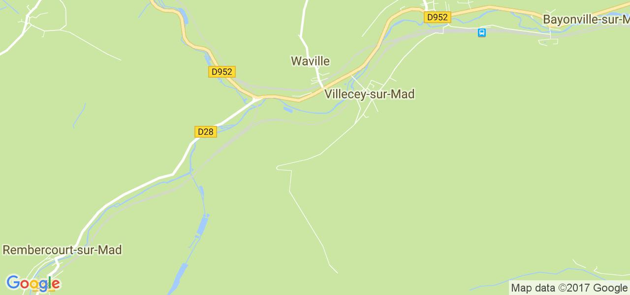 map de la ville de Waville