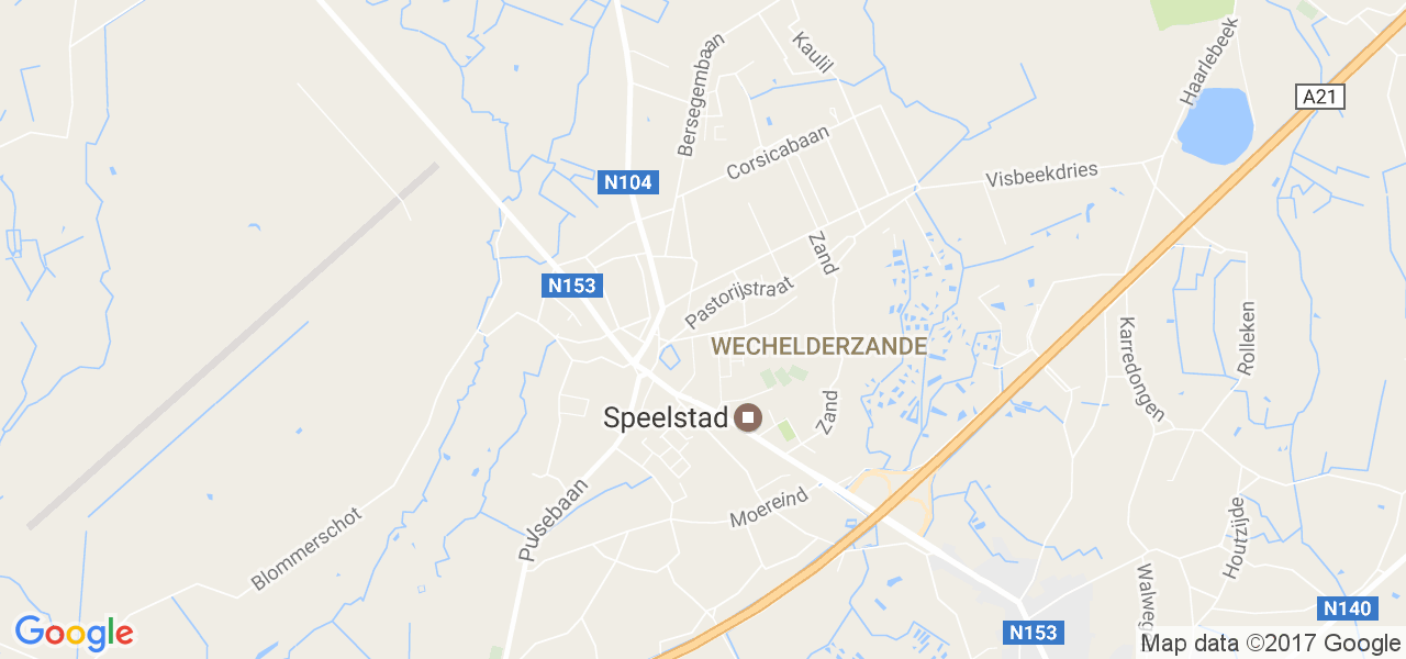 map de la ville de Wechelderzande