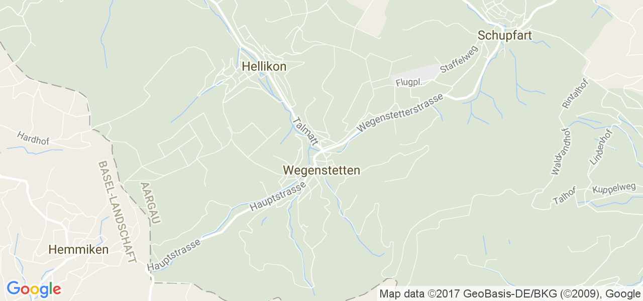 map de la ville de Wegenstetten