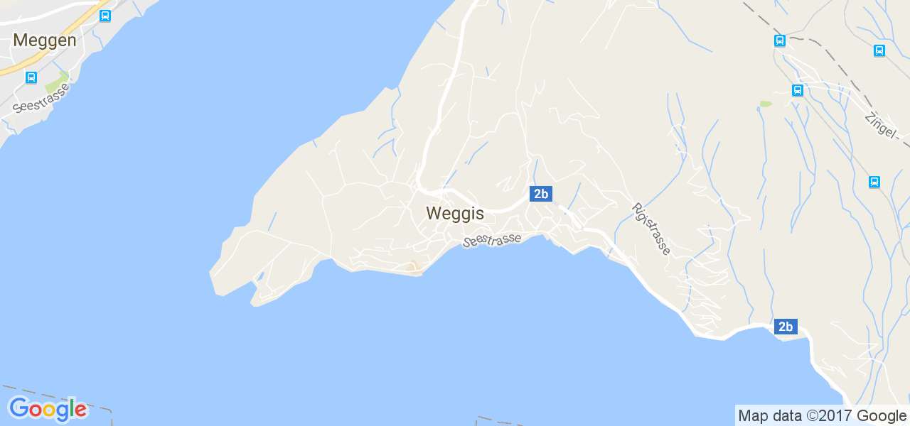 map de la ville de Weggis