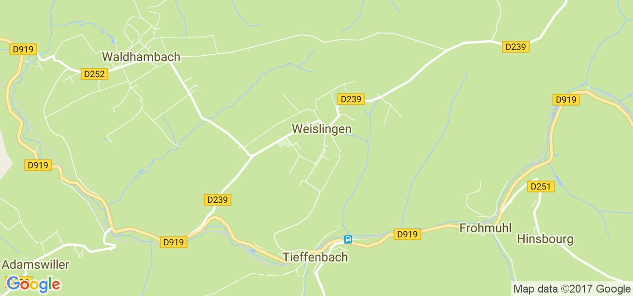 map de la ville de Weislingen