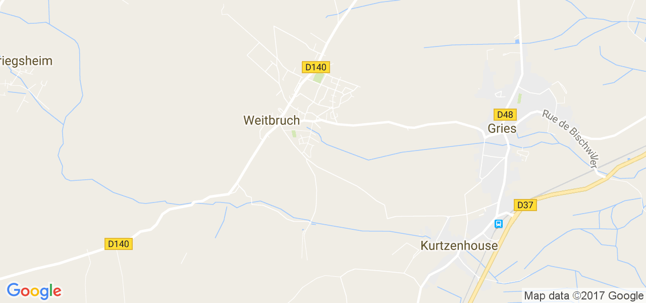 map de la ville de Weitbruch