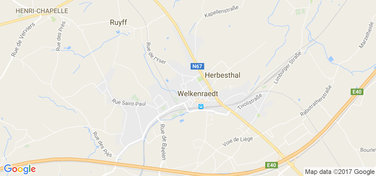 map de la ville de Welkenraedt