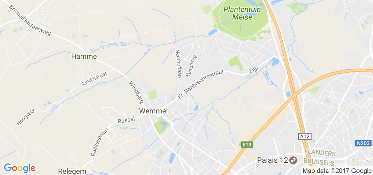 map de la ville de Wemmel