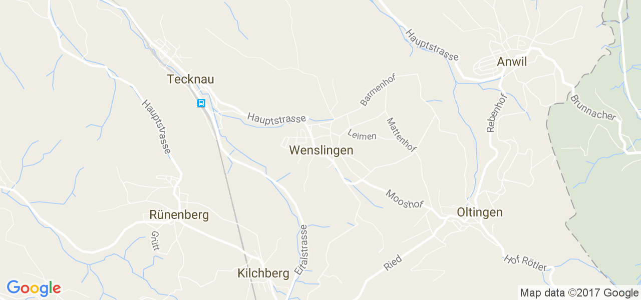 map de la ville de Wenslingen