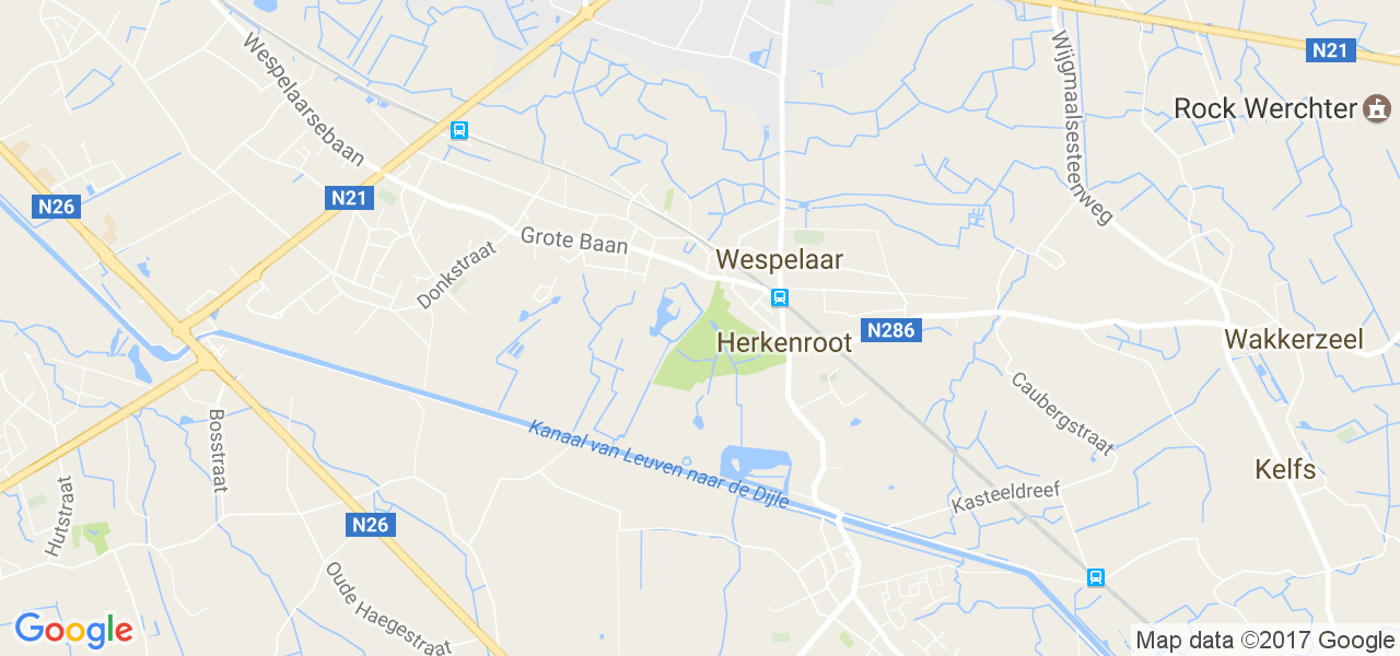 map de la ville de Wespelaar