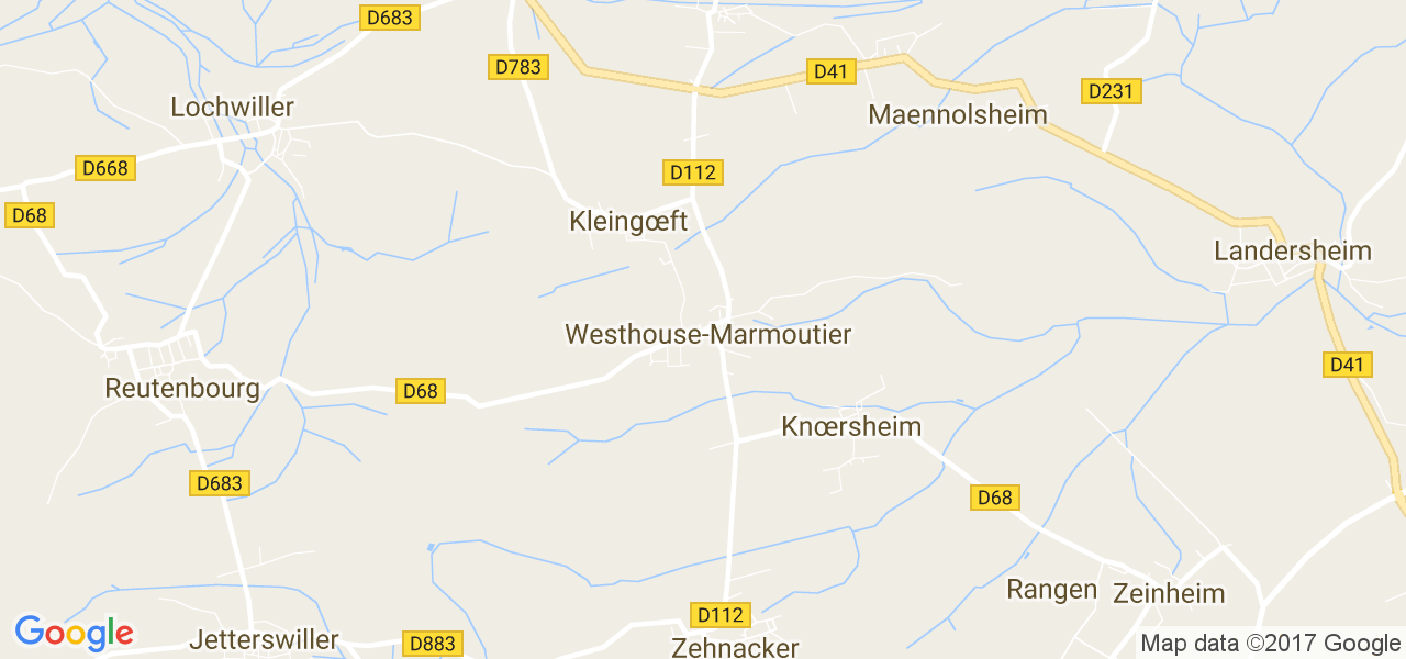 map de la ville de Westhouse-Marmoutier