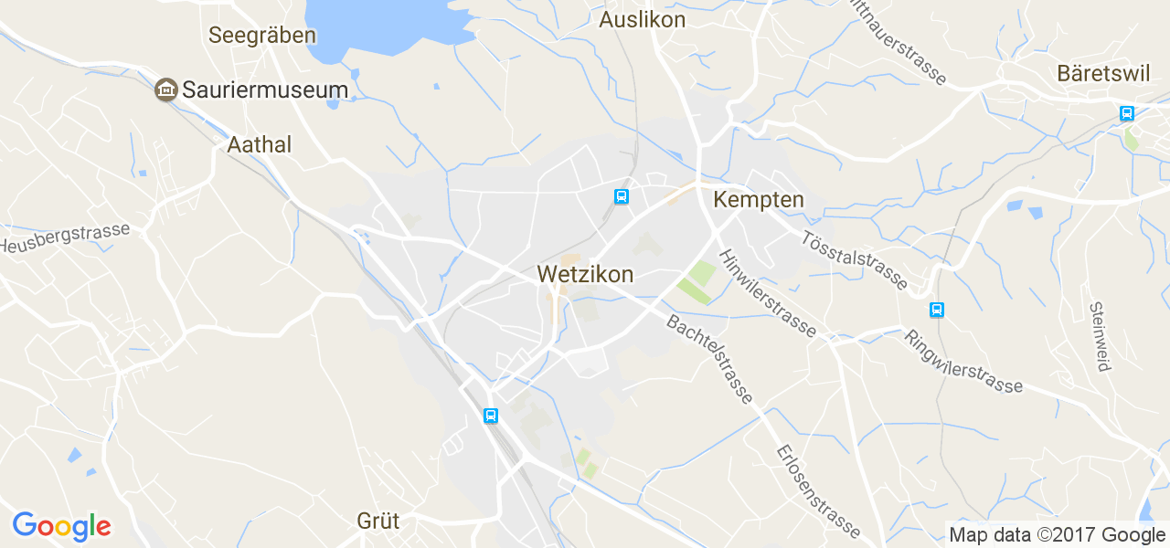 map de la ville de Wetzikon