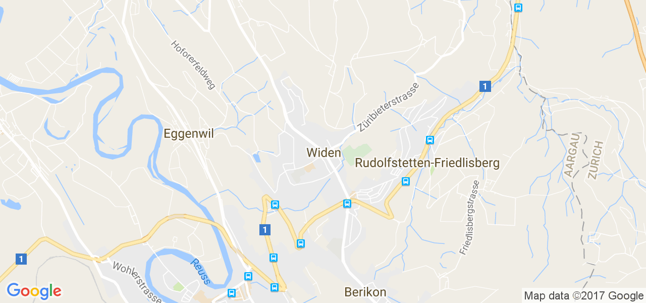 map de la ville de Widen