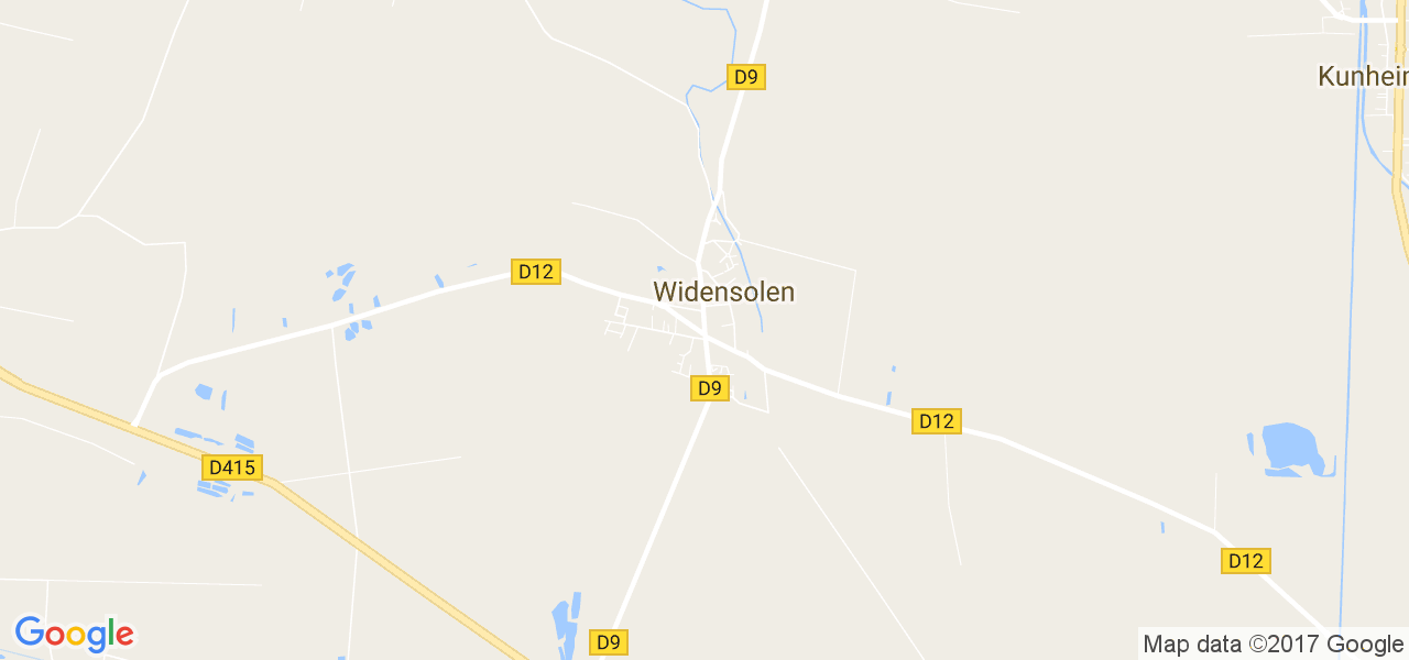 map de la ville de Widensolen