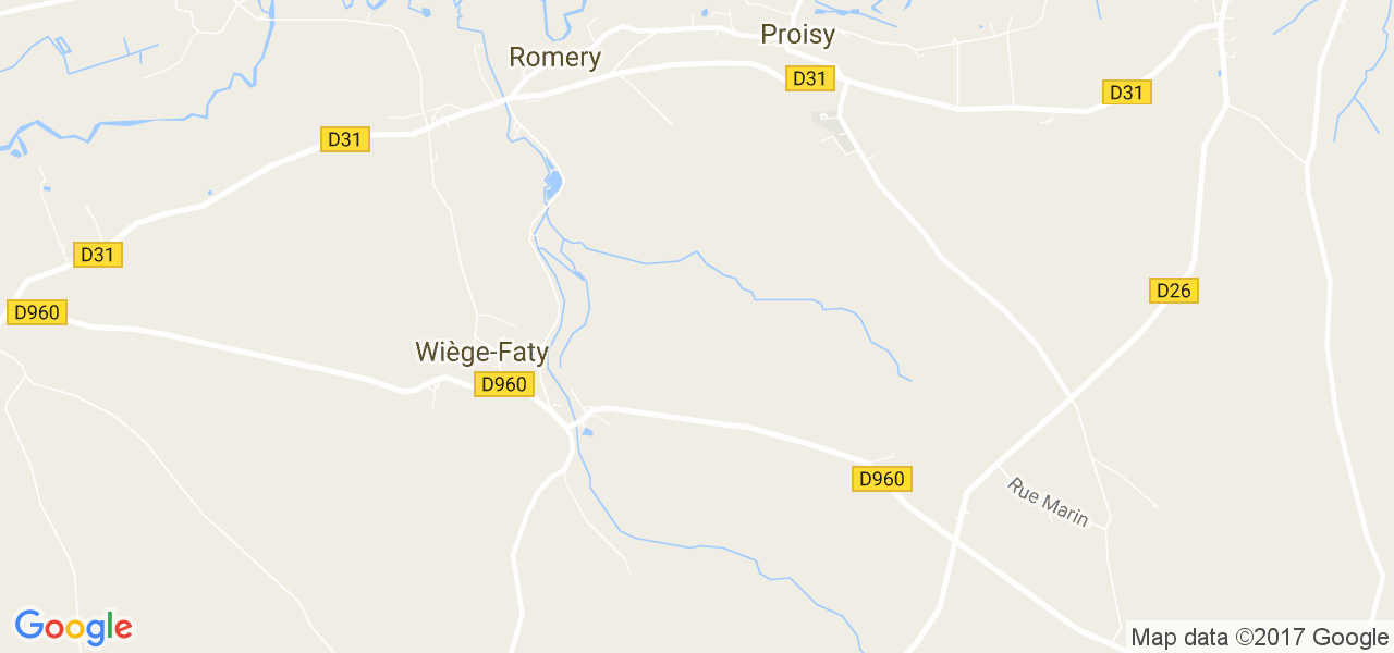 map de la ville de Wiège-Faty