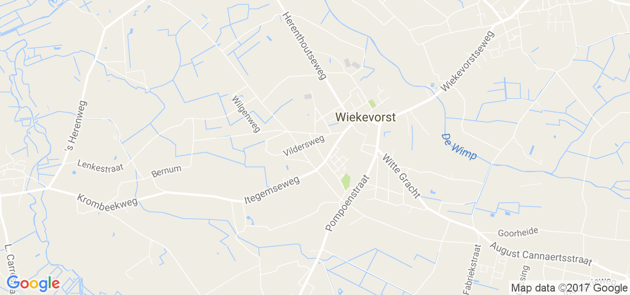 map de la ville de Wiekevorst