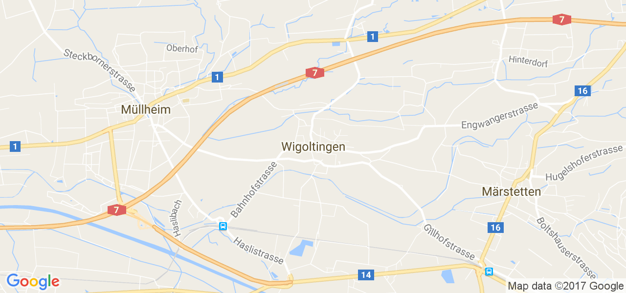 map de la ville de Wigoltingen