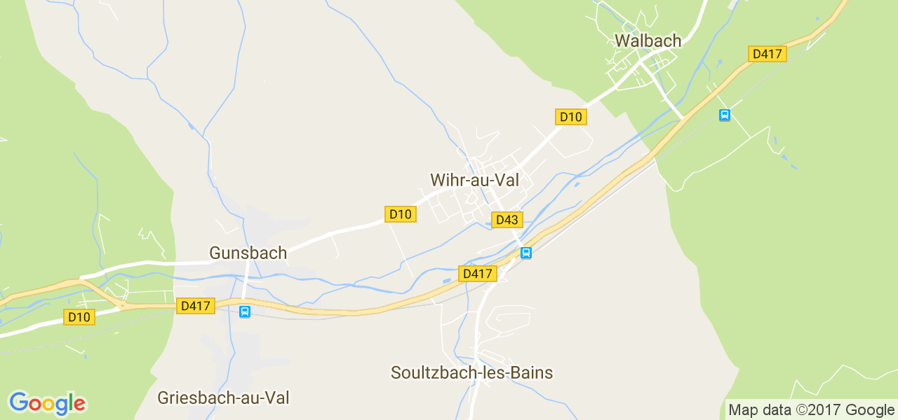 map de la ville de Wihr-au-Val