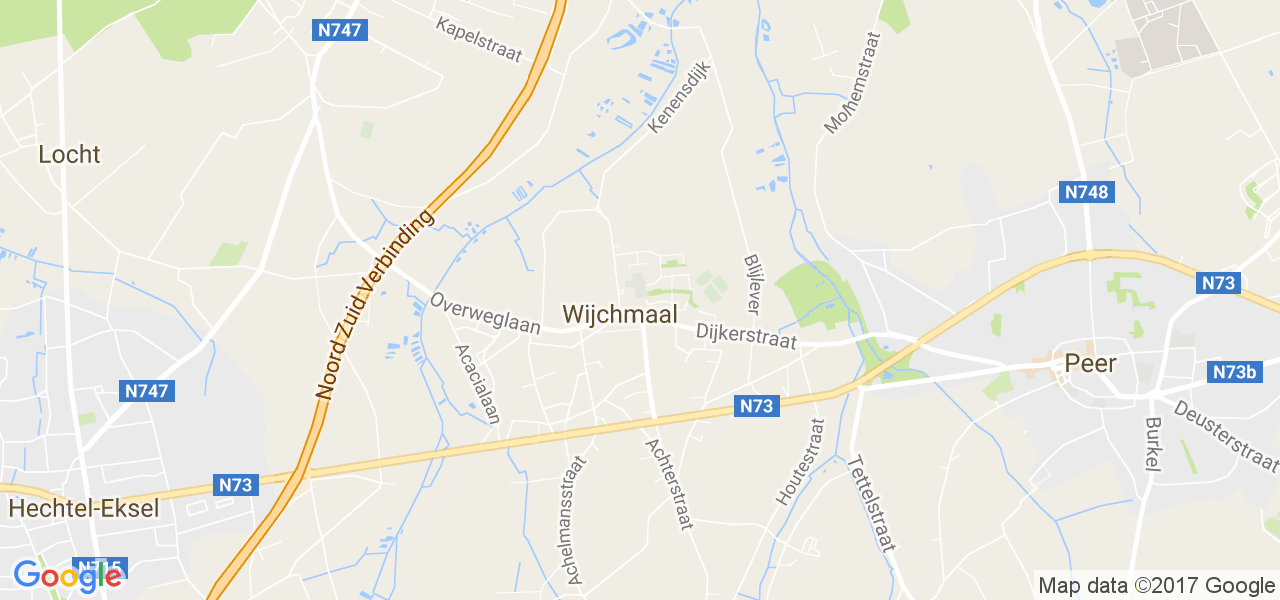 map de la ville de Wijchmaal