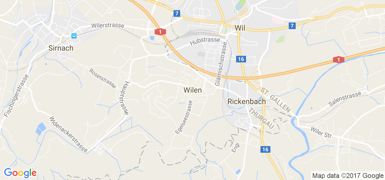 map de la ville de Wilen