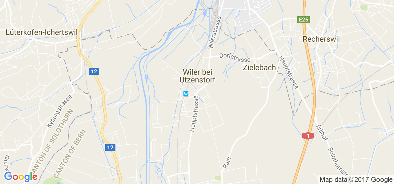 map de la ville de Wiler bei Utzenstorf