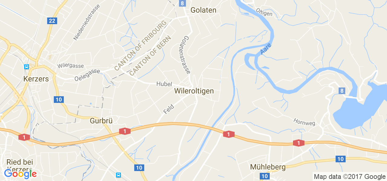 map de la ville de Wileroltigen