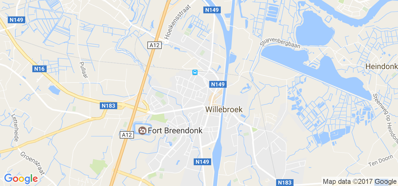 map de la ville de Willebroek