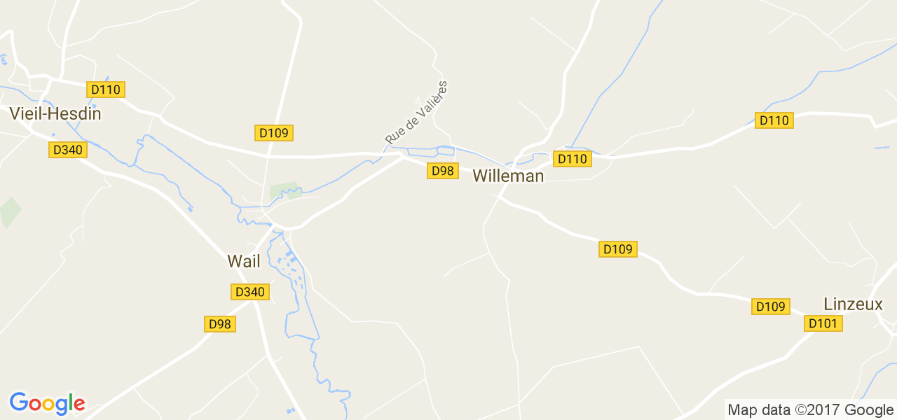 map de la ville de Willeman