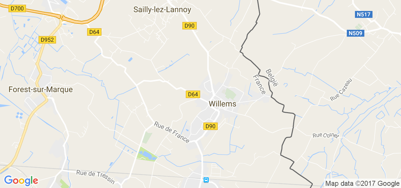 map de la ville de Willems