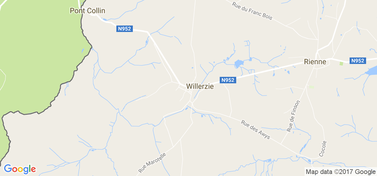 map de la ville de Willerzie