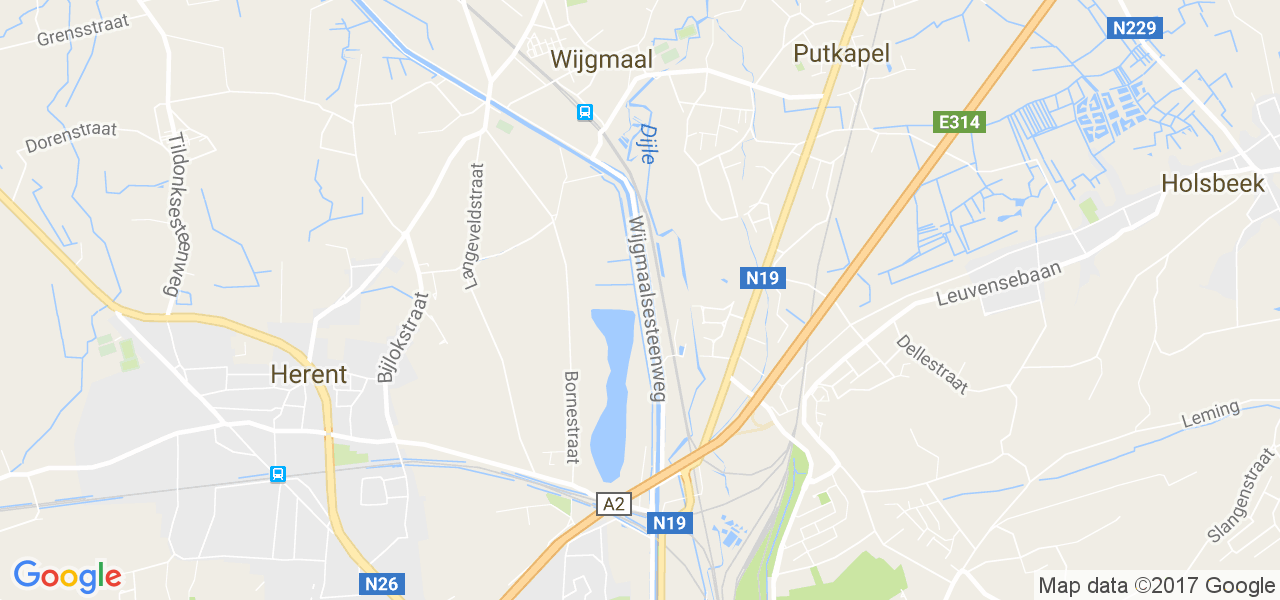 map de la ville de Wilsele