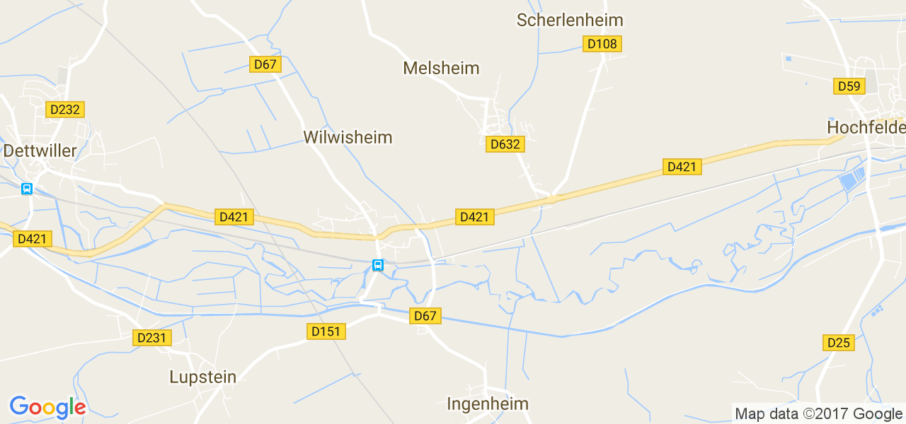 map de la ville de Wilwisheim