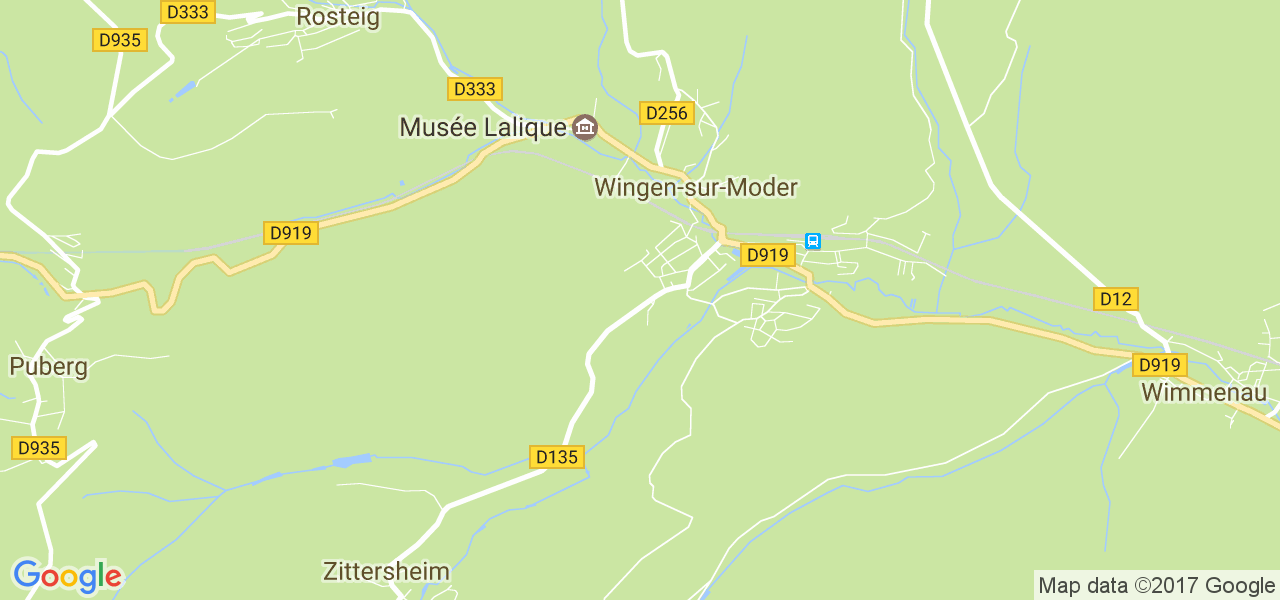 map de la ville de Wingen-sur-Moder