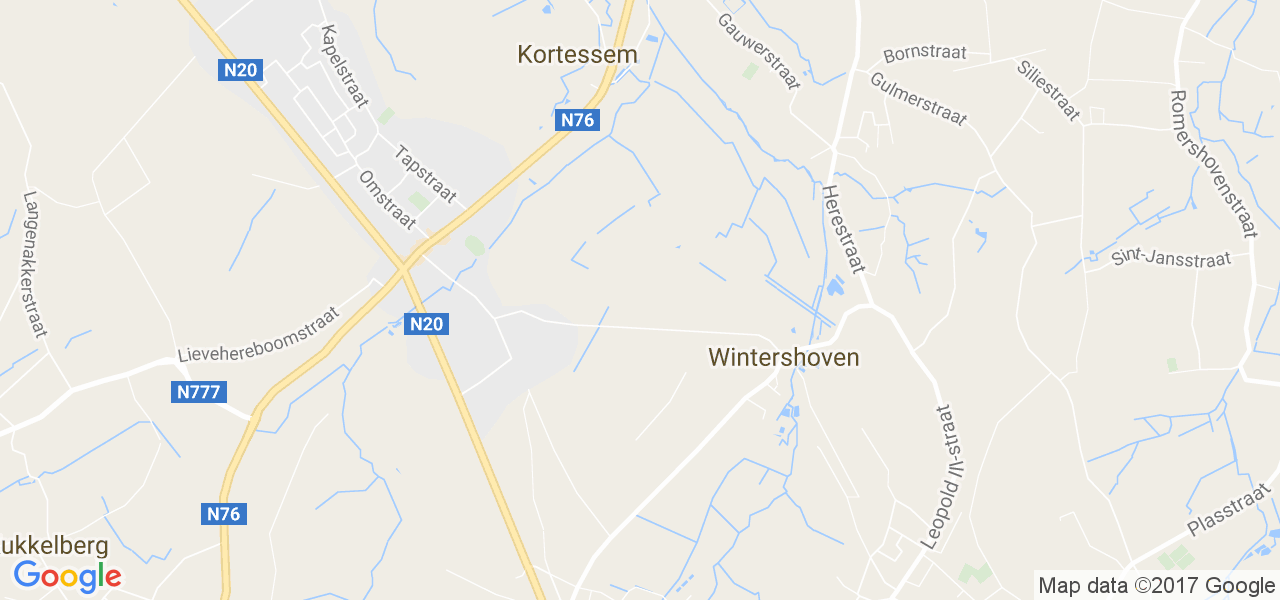 map de la ville de Wintershoven