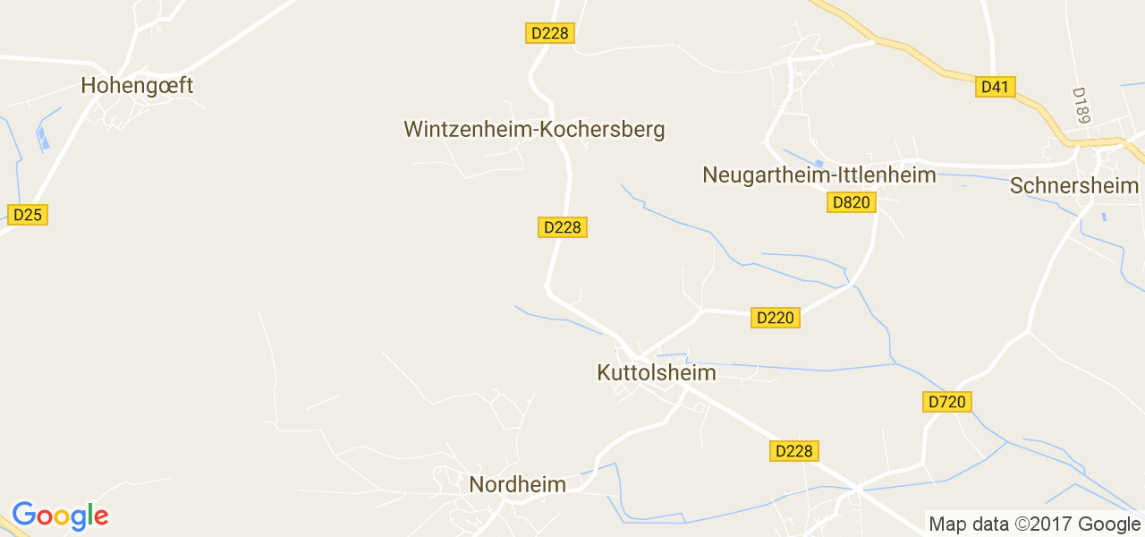 map de la ville de Wintzenheim-Kochersberg