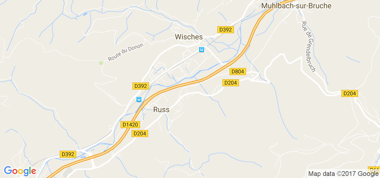 map de la ville de Wisches