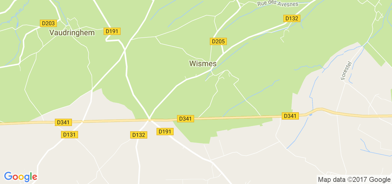 map de la ville de Wismes