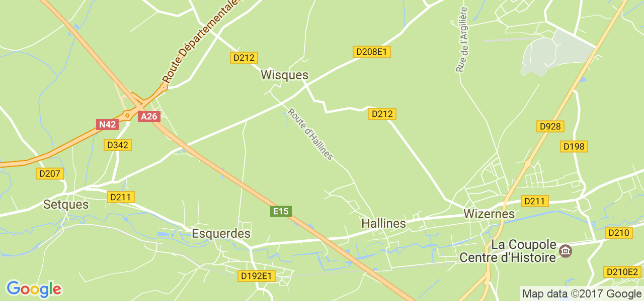 map de la ville de Wisques