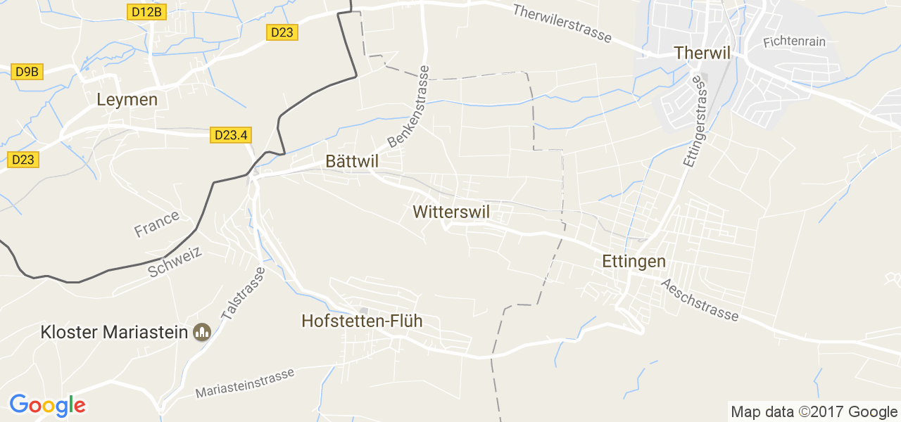 map de la ville de Witterswil