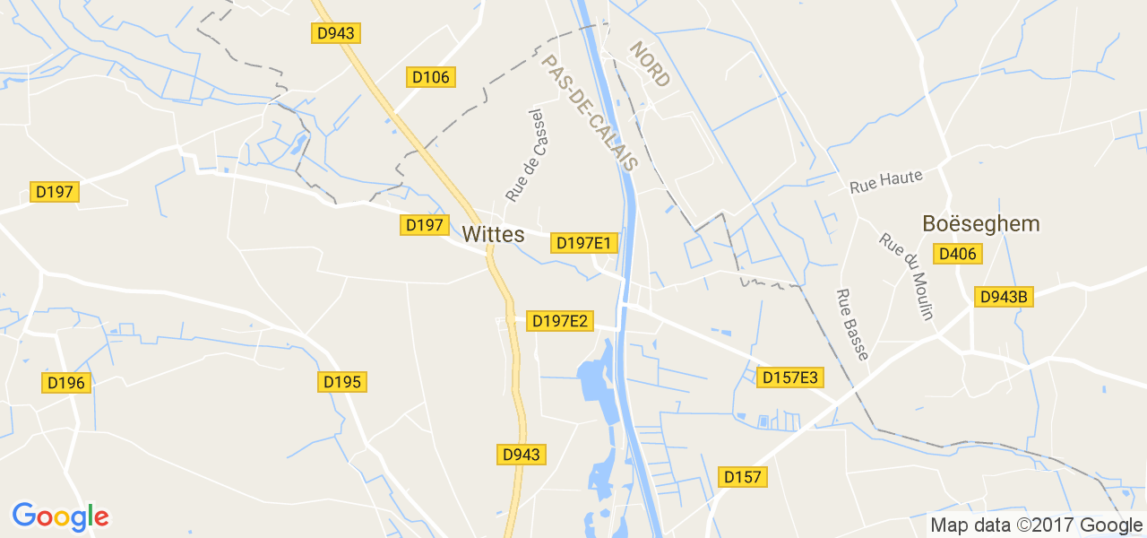 map de la ville de Wittes