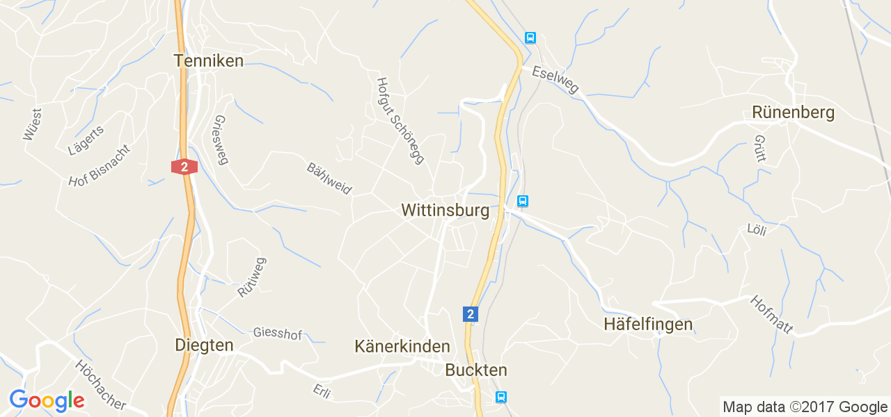 map de la ville de Wittinsburg