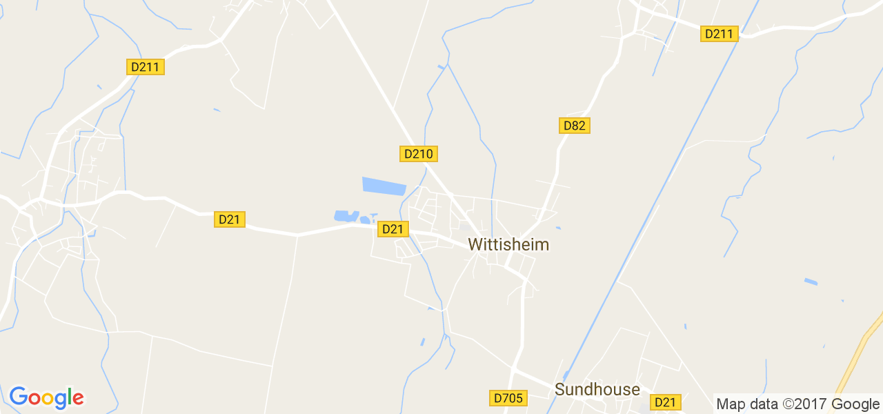 map de la ville de Wittisheim