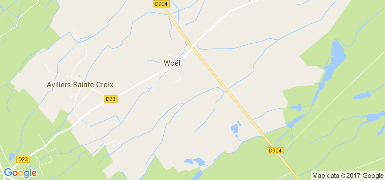 map de la ville de Woël