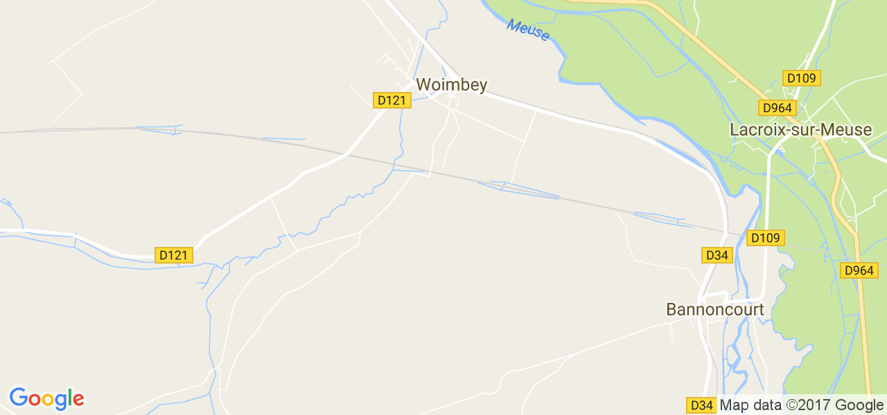 map de la ville de Woimbey