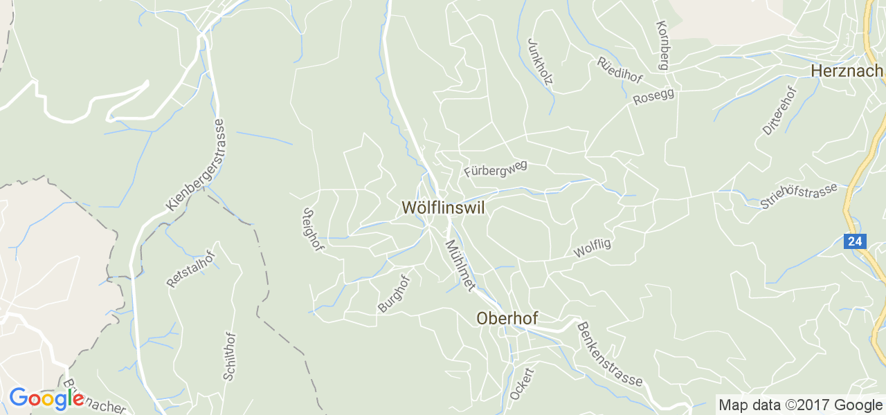 map de la ville de Wölflinswil