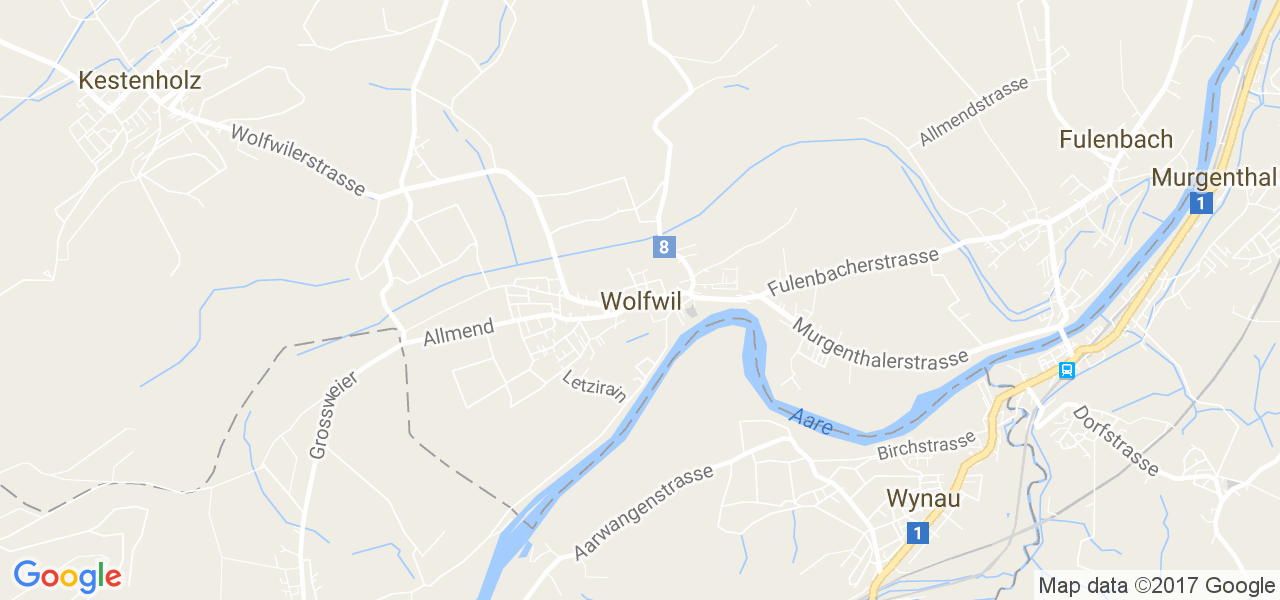 map de la ville de Wolfwil